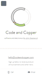 Mobile Screenshot of codeandcopper.com